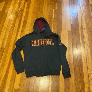 University of Minnesota Golden Gophers Zip Up Hoodie NWT